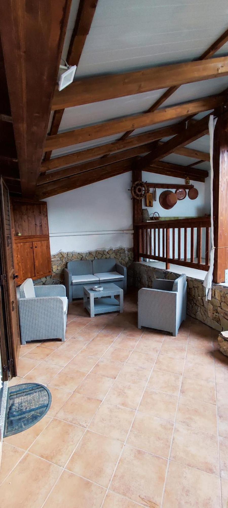 Villa Casa del Pino Porto Pino Esterno foto